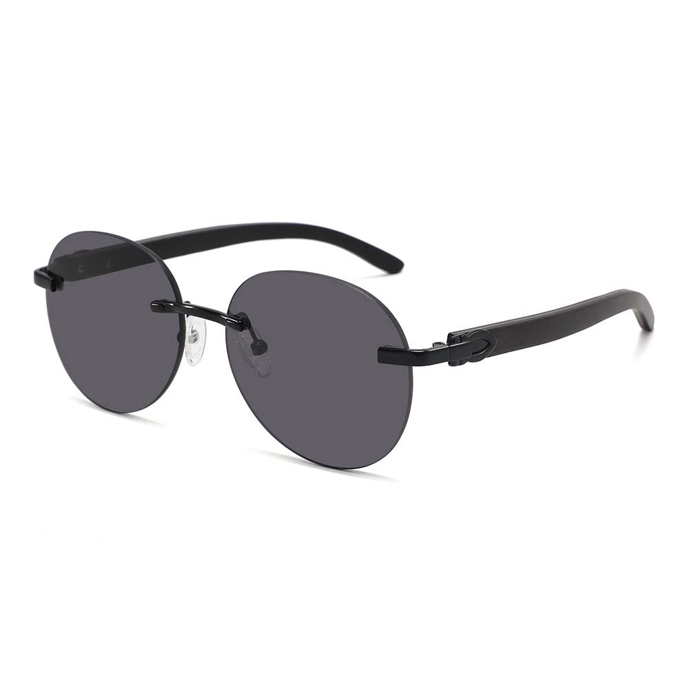 Wooden Frame Luxury Designer Sunglasses Man Elegant Sunglasses Oversized Sunglasses Women Luxury Wood Sunglasses&Metal