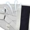 Back Brace Grey Lumbar Support Belt M Breathable Polyester Fiber with Steel Pad Back Support for Home Sport Office