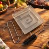 Silver Stainless Steel Cold Smoke Generator Tray Easy to Clean 304