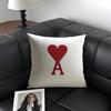 Fashion Luxury AAmi Brand Cushion Cover Natural Linen Organic Fabric DoubleSided Printing Sofa Home Decor Gift Pillow Case