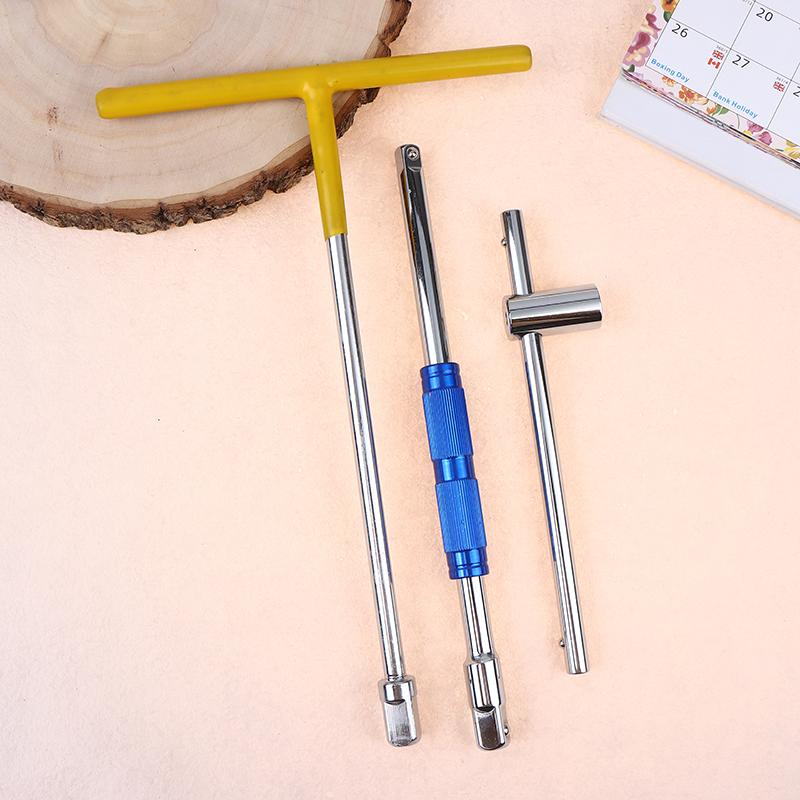 Multifunctional T-Handle Socket Wrench Set, Interchangeable Sockets And Lever Bar, Easy To Use Hand Tool For Repair Work