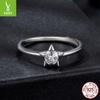 Star 30 Point Mozzarella Diamond Ring, Classic Star Set 925 Sterling Silver Ring Ring