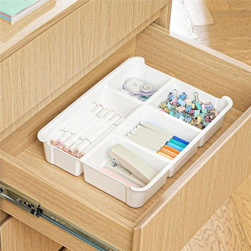 A34R Art Supply Craft Organizer 17 QT Plastic Storage Box With Removable Tray And Stackable Storage Container