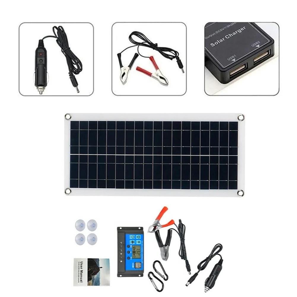 

12V 1000W Solar Panel Charging Kit for For phones and Outdoor Activities
