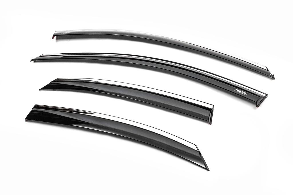 Windshields with Chrome SD/HB (4 Pcs, Niken) for Ford Focus II 2005-2008
