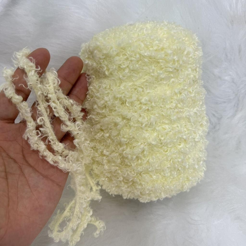 250G Curly Hair Teddy Curly Wool, Handmade Bag Jacket Wool Wool Woven Fleece Ball Doll DIY Knitting&Crocheting