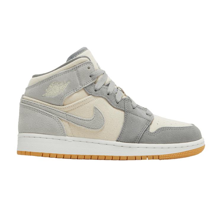 Jordan 1 Mid SE Coconut Milk Particle Grey (GS) 36