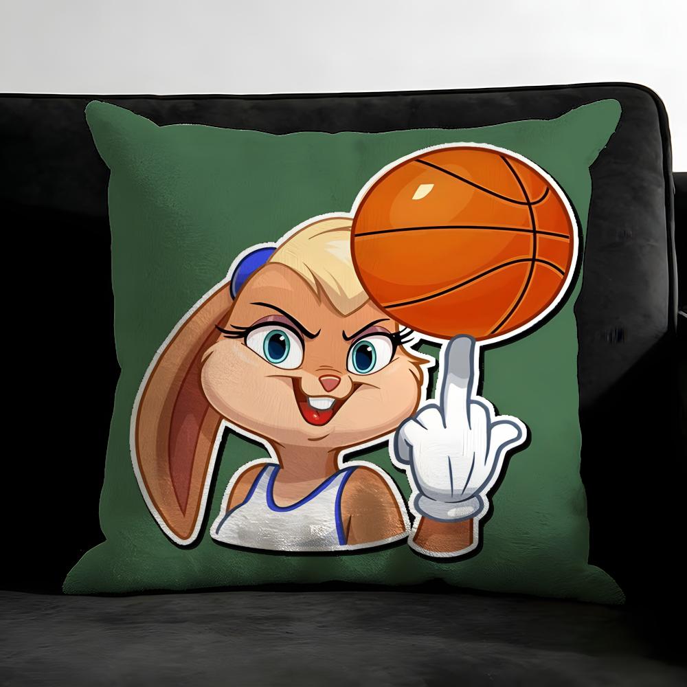 L-Lola Bunnyy Cartoon Cushion Cover Pillowcase Ultra Soft Skin Friendly Fabric Cloud Like Comfort & Concealed Zipper