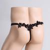 Summer new men's underwear sexy T-pants, black sex fun elastic thong hollowed out