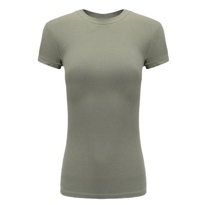 300gt T-Shirt Damen Kurzarm Neu Sommer Koreanische Version Übergröße Einfarbig Rundhals Basic-Shirt