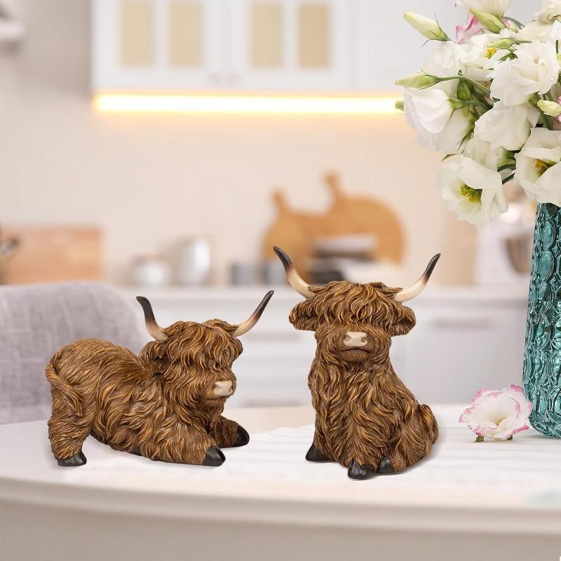 Regali Artigianali in Resina, Decorazioni Creative per la Casa, Regalo di Statuette di Yak, Oggetti Decorativi, Ingresso, Stile Moderno e Semplice