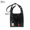 Rootote Snoopy Embroidered Shoulder Bag, 2-Way IP Roo Shopper, Metallic, Peanuts-0Q 8447 (02 Silver)