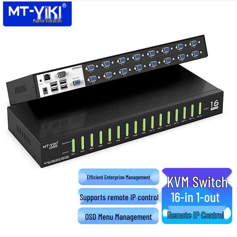 

MT-viki 16-Port IP Remote KVM Switch