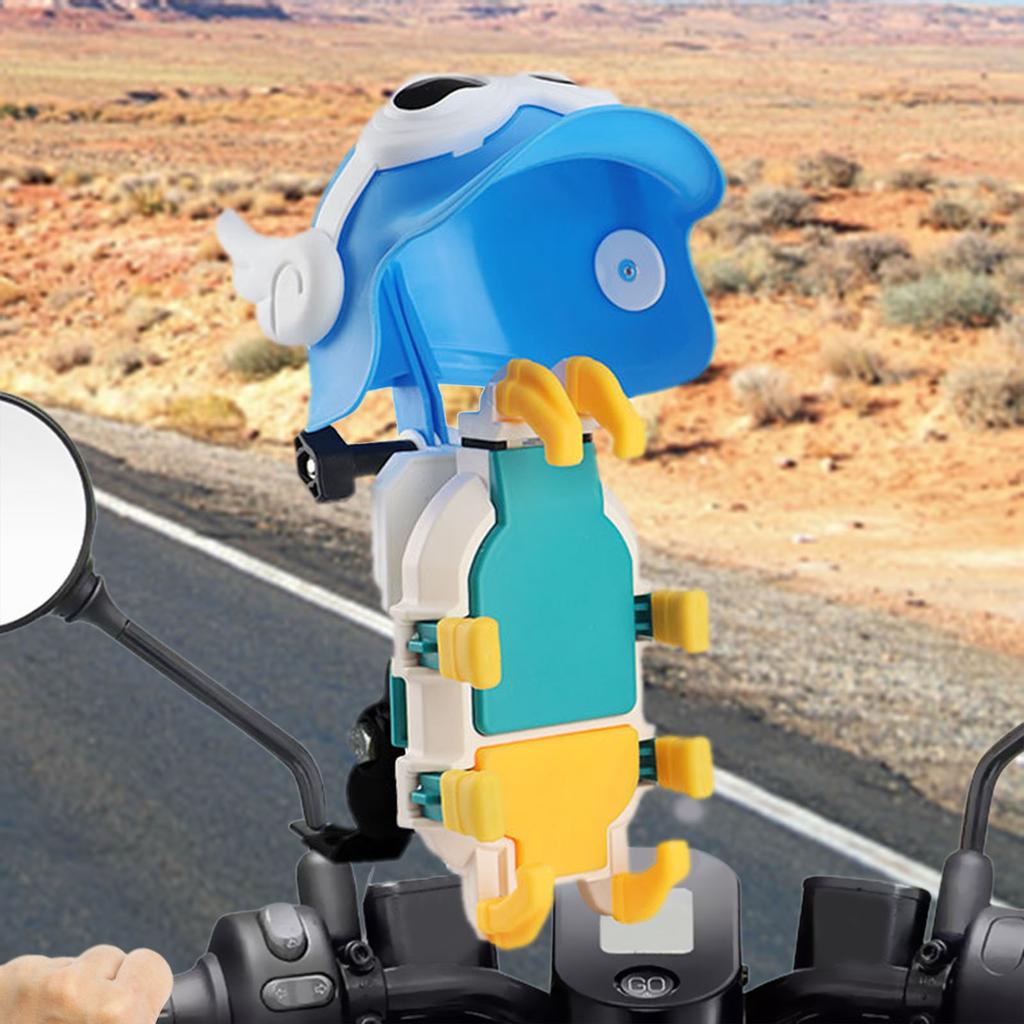 Motorcycle Phone Holder Shockproof Cell Phone Clamp for All Cell Phones Anti Vibration Mirror Base Phone Mount Universal