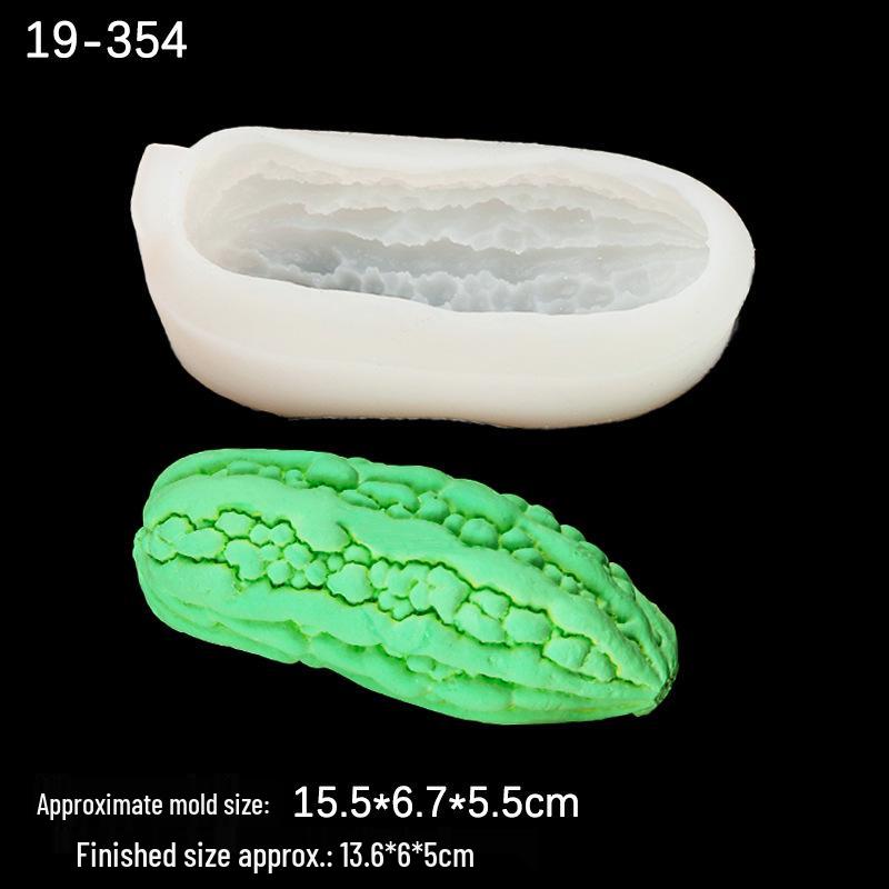 Large & Small Corn Bitter Gourd Epoxy Mousse Cake Mold for DIY Baking