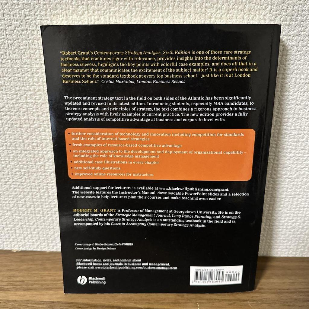 [USED] Contemporary Strategy Analysis Books