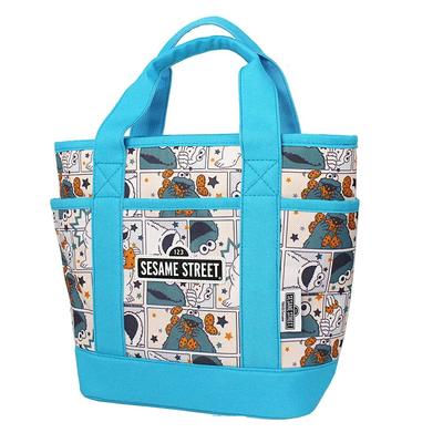 Hokushin Trading Sesame Street Cookie Monster Round Tote Bag OBG0002
