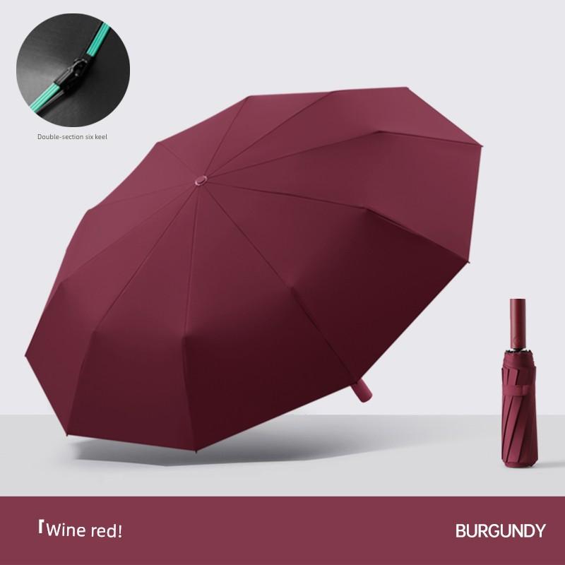Extra-Large Foldable Rain Umbrella for Home Use, Enlarged, Thickened, Reinforced, Suitable for Three People, Dual-Use for Sun and Rain, Sun