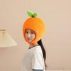 Ny Rolig Satsumas-Huvudbonad Plysch Satsumas-Hatt Tecknad Frukt-Huvudbonad Hatt Fotorekvisita för Kvinnor Män Gåvor