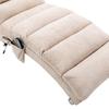 Relaxation Sofa, Full-body Supported Fixed Sofa, Soft Vibration Function and Side Pockets, Modern Living Room Furniture