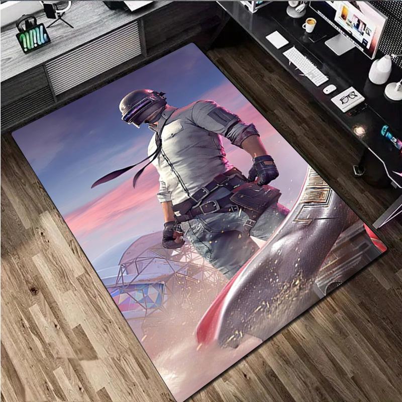 1Pc pnbg Print Rug - Computer Chair Area Rug home decoration Carpet For Living Room Bedroom Flooring Mat