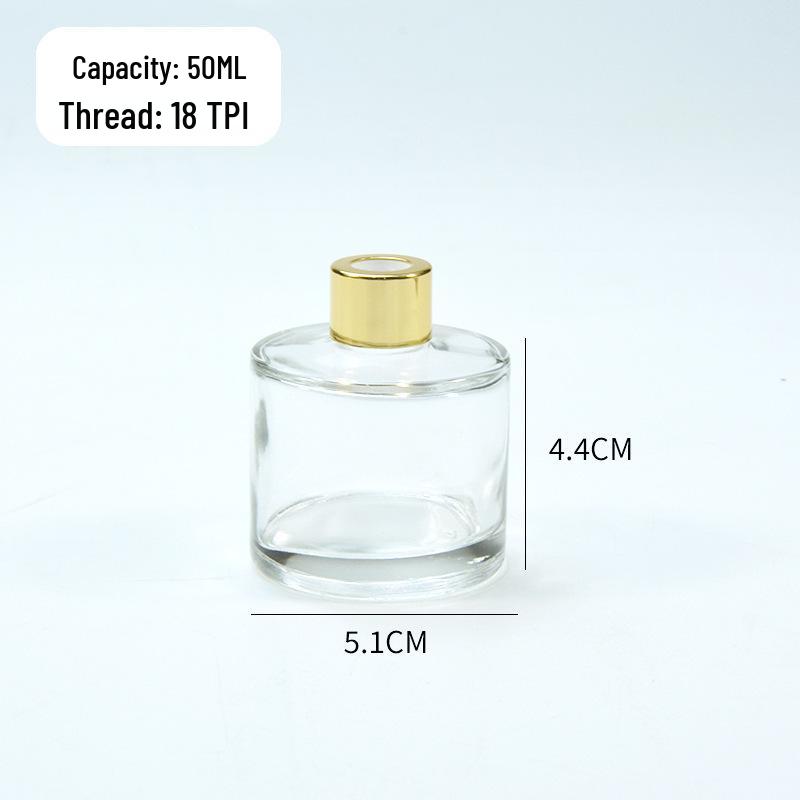 Aromatherapie-Glasflasche mit Rattanstäbchen, Flammelloser Diffusor, Reiseformat, Leer für Raumduft.