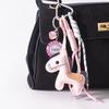 1 Piece Leather Pony Keychain Braided Rope Backpack Pendant For Phone Bag Hanging Accessories Diy Decoration