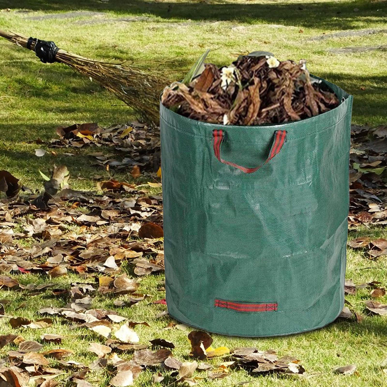 

Мешки для мусора для дома и сада, многоразовый газонный лист с усиленными ручками для переноски 80cmx100cm