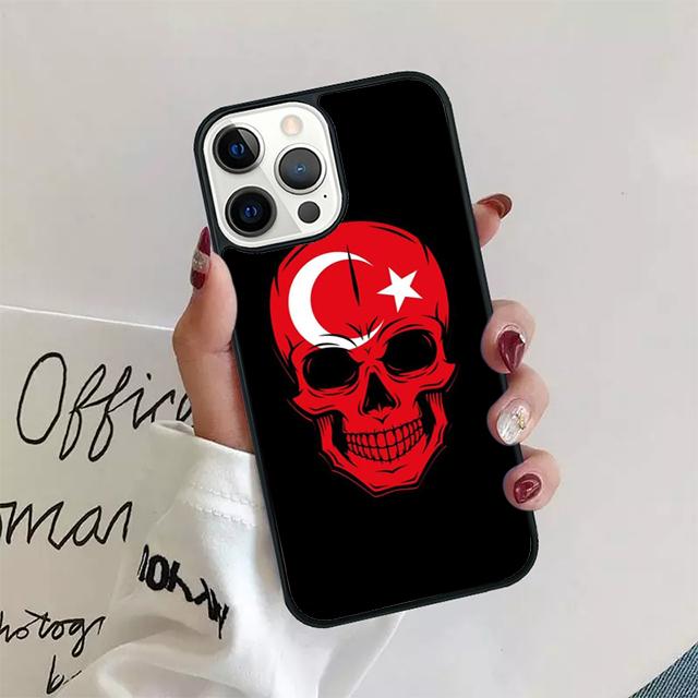 Republic of Turkey Realistic Flag Cover For iPhone 17 Air 15 16 14 13 12 Pro Max 11 Pro Max Plus Phone Case Coque