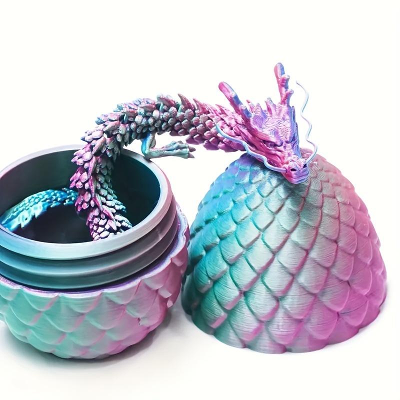 3D Dragon Printed Model - Colorful Anime-Inspired Collectible Desktop Accessory