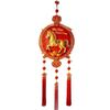 Chinese Style New Year Decorative Hangings Spring Festival Gold Foil Embossing Festive Ornaments with Tassel Year of The Horse