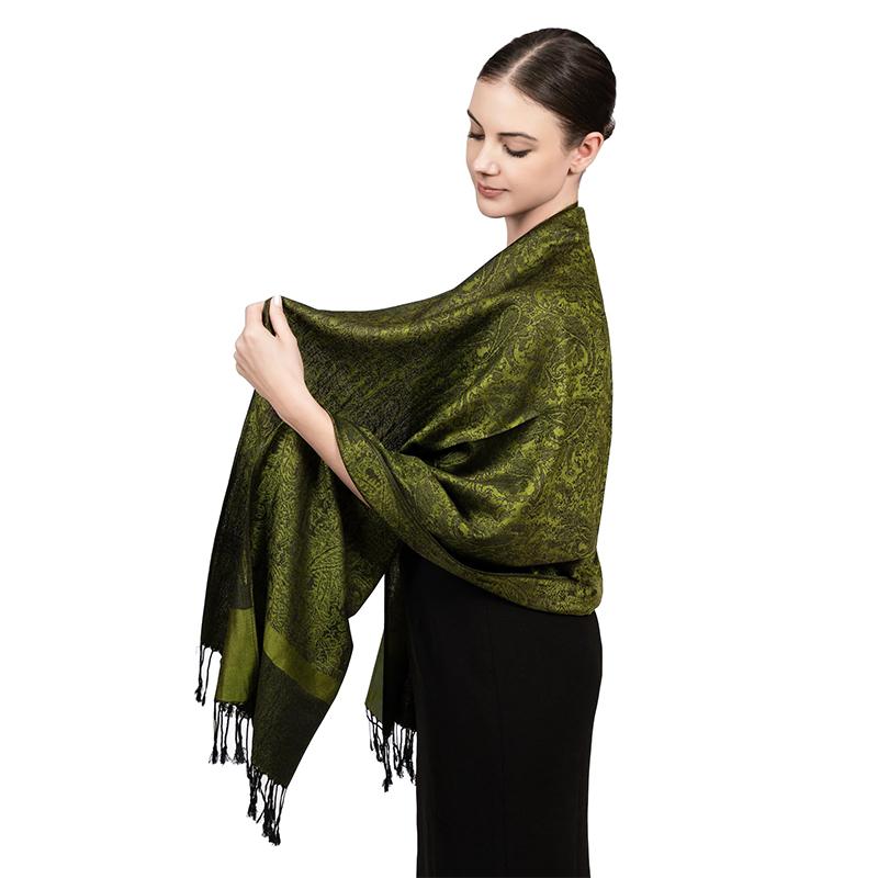 Cashmere Women Floral Scarf Winter Warm Shawl And Wrap Bandana Pashmina Female Foulard Square Thick Blanket Poncho