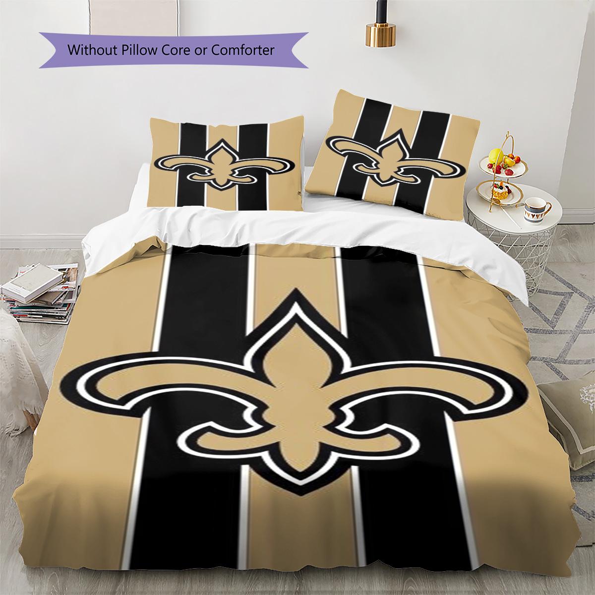 New Orleans Saints Logo Raksta Gultasveļas