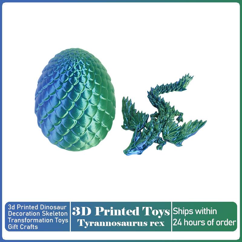 3D Printed Dragon with Movable Wings - Office Desk Accessory, Creative Home Decor, Perfect Christmas Present Holiday Gift