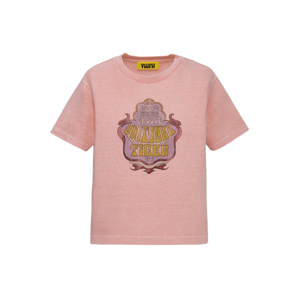Women's Onitsuka Tiger DENIVITA Short Sleeved T Shirts Women's Pink