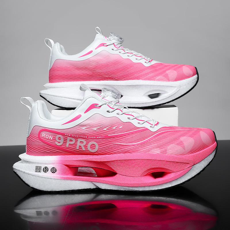 New running shoes autumn breathable mesh carbon board shock absorption running shoes men's and women's sports shoes couple outdoor walking