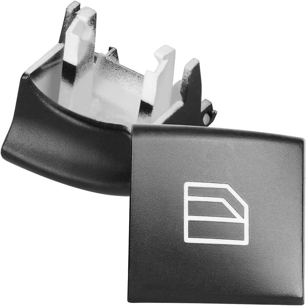 Jaronx 2PCS Driver Window Switch Button Covers Compatible with Mercedes Benz, Power Master Window Lift Switch Button Cover Caps Compatible with