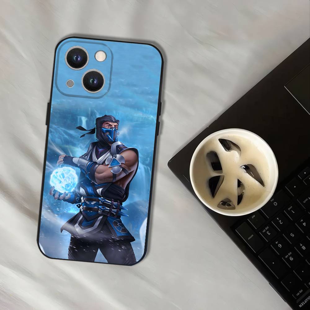 Game MK Sub Zero Phone Case For iPhone 17,16,15,14,13,12,11,Pro,XS,Max,XR,Plus,E,SE4,Mini Black Soft Cover