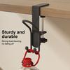 1/2Pcs Adjustable Desk Mount Hooks Backpack Hooks Strong Load-bearing Multipurpose Easy Installation Hanger Hooks