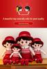 Wedding Couple Hanging Dolls - Cute Boy & Girl Festive Decor for Wedding Room