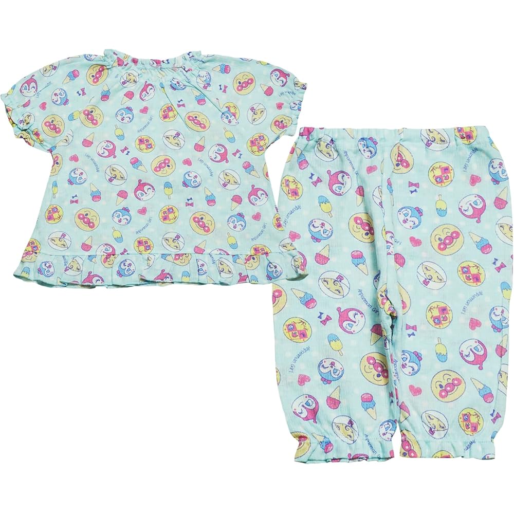 [Bandai] [Body 100% Cotton] 2026 Summer Anpanman Knit Yangyu Full Pattern Short Sleeve Pajamas An...