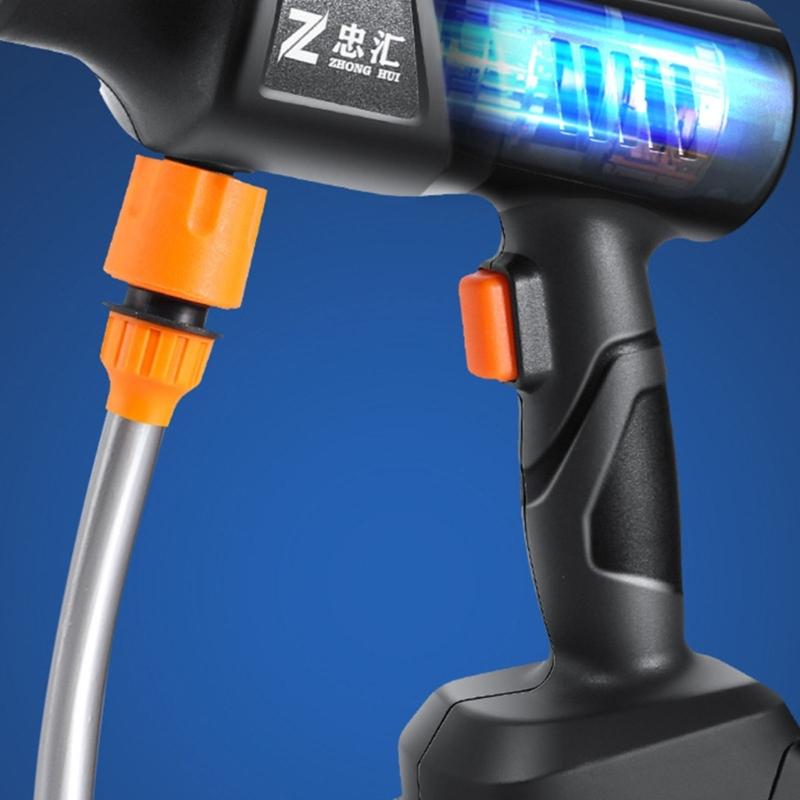 Kabelloser Hochdruckreiniger 6-in-1 Düse Tragbar Handheld Washer Akkubetrieben Elektrisch Hochdruckreiniger