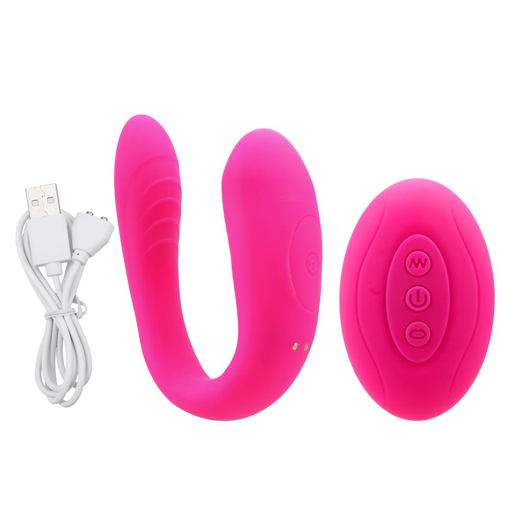 Clitoris Vagina Stimulator G-spot Vibrator Female Masturbation Sucking Vibrator U Shape Bendable Sex Toys for Couple