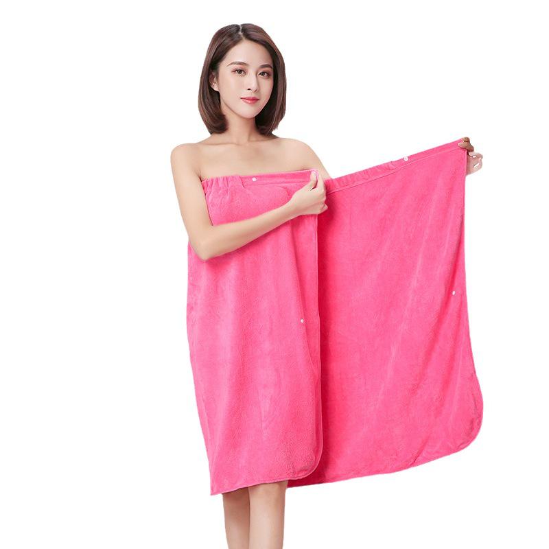 Women's Cotton Strapless Bath Towel Dress - Wearable Wrap, Sauna Suit, and Yukata Bathrobe