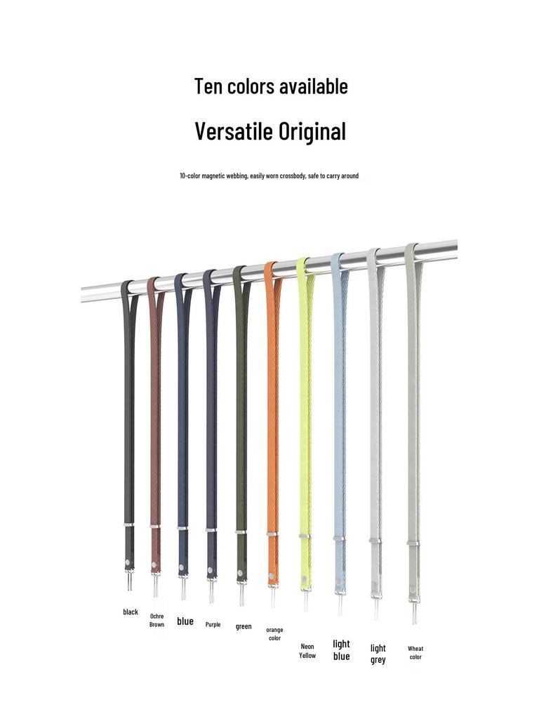 Magnetic Crossbody Lanyard for iPhone 17 - Official Apple Style Shoulder Strap