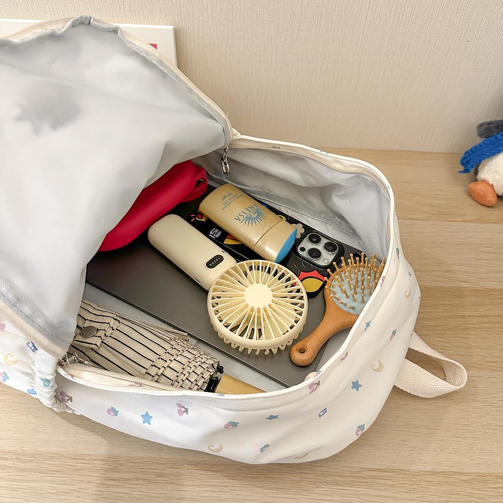 Schoolbag versatile Korean high-value sweet schoolbag for primary and secondary school students Girls heart backpack lightweight backpack for women