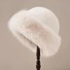 Thicken Plush Warm Fur Hat Fluffy Beanie Warm Thick Hat Mongolian Caps for Casual Trips Sports Skiing