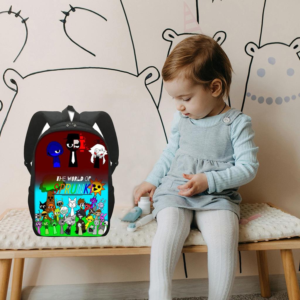 Large-capacity Backpack For Primary And Secondary School Students, Cartoon Shoulder Bag And Pencil Case For Children