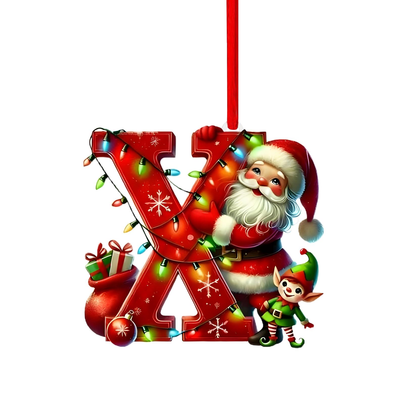 

26 букв,Рождество,Украшения,Акрил,1 One Size