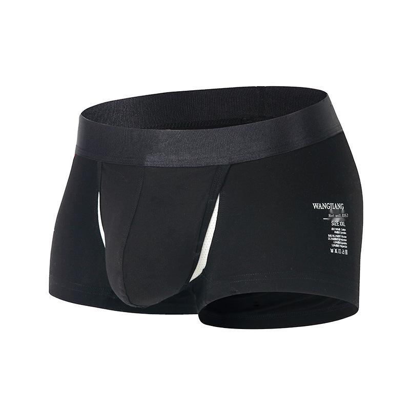 Ανδρικά Βαμβακερά Μποξεράκια Space Capsule - Αναπνέοντα, Με Μέση Ύψους, Μονόχρωμα, Μεγάλα Μεγέθη